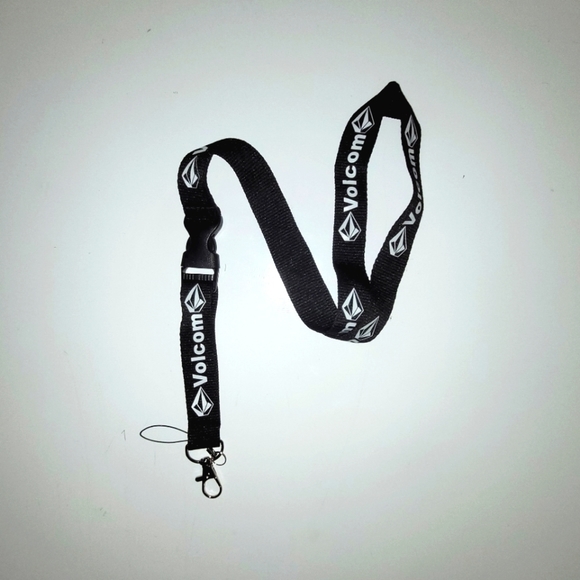 Volcom Black One Size Lanyards with Clip (2) - Picture 5 of 7